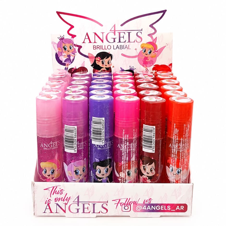 Brillo Labial de Sabores Roll On 4 Angels
